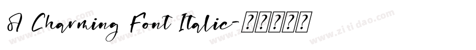 A Charming Font Italic字体转换